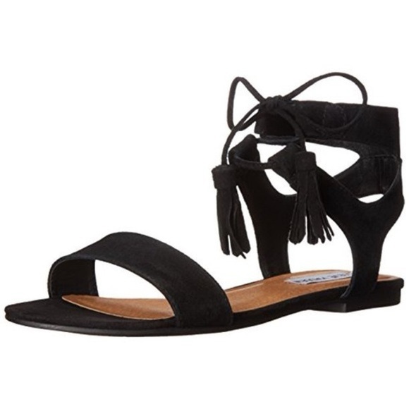 Steve Madden Shoes - Steve Madden Black Tassel Sandals